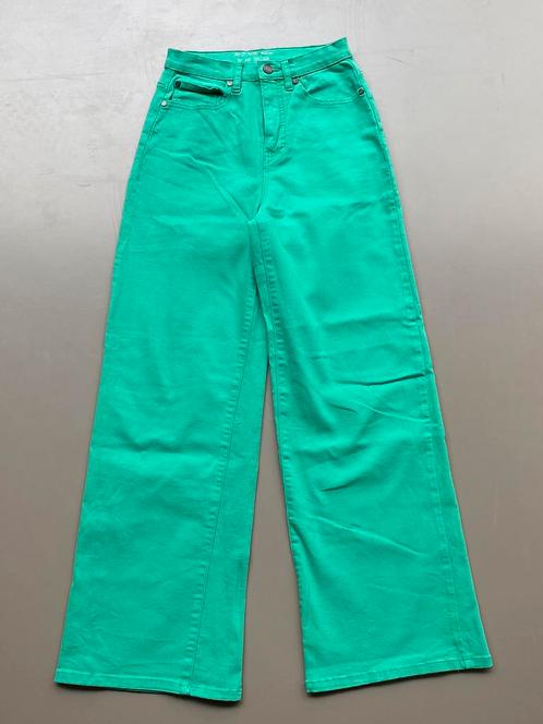 Broek jeans groen wide leg Sisters Point 170 (S) NIEUW, Kinderen en Baby's, Kinderkleding | Maat 170, Nieuw, Meisje, Broek, Ophalen of Verzenden