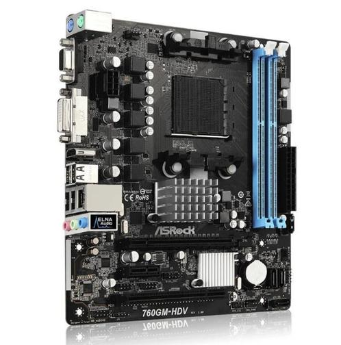 ASRock 760GM-HDV Micro-ATX AMD AM3 Moederbord, Informatique & Logiciels, Cartes mères, Comme neuf, AMD, DDR3, Enlèvement ou Envoi