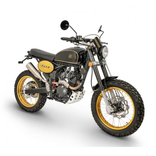 Bluroc Hero 125 cc gold/black**BY DEFORCE ROESELARE**, Motoren, Motoren | Overige merken, Bedrijf, 2 cilinders, Ophalen of Verzenden