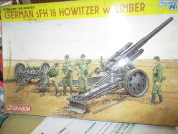 kit Dragon du canon allemand  "sfh 18 "--ww2-1/35