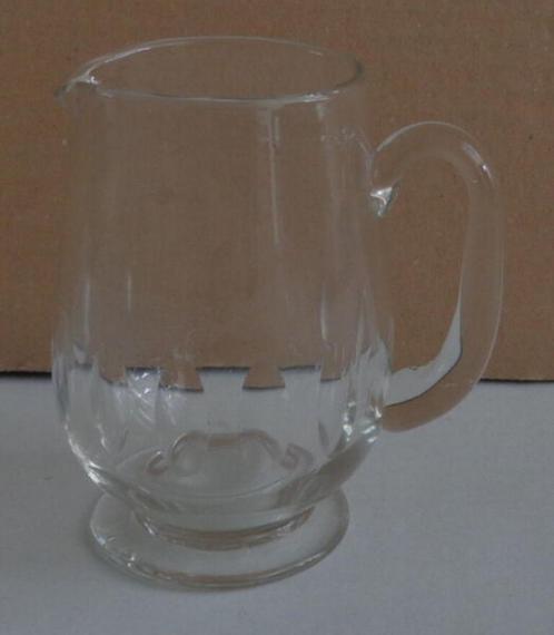 pot à lait en verre vintage rétro H10xO7cm 20cl en verre, Maison & Meubles, Cuisine | Vaisselle, Utilisé, Verre, Enlèvement ou Envoi