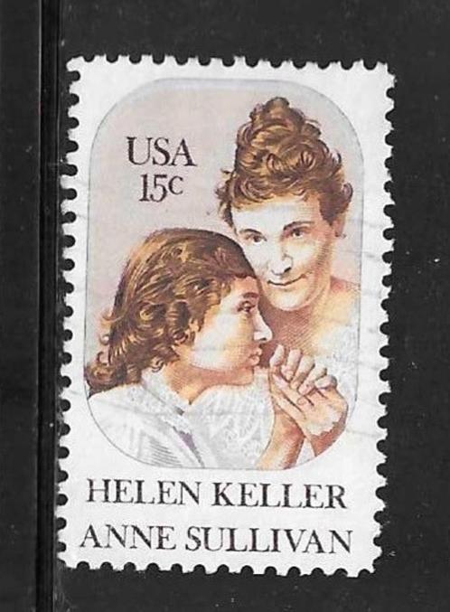 USA - Afgestempeld - Lot nr. 894 - Helen Keller-Ann Sullivan, Timbres & Monnaies, Timbres | Amérique, Affranchi, Amérique du Nord