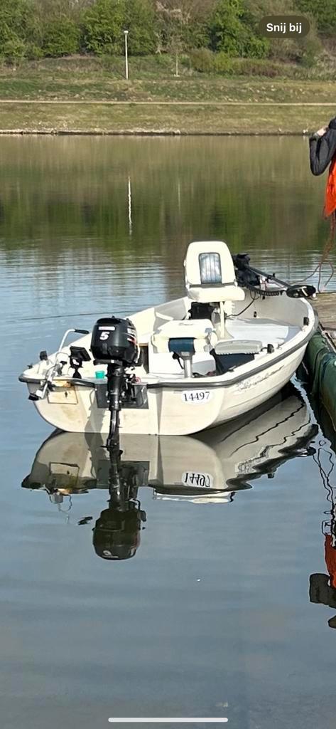 Roofvisboot teri 440, Sports nautiques & Bateaux, Bateaux de pêche & à console, Utilisé, jusqu'à 10 ch, 3 à 6 mètres, Essence