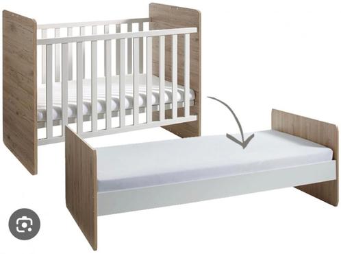 Transland Hilja bed 60x120 + opbouwen tot 1 persoons bed, Kinderen en Baby's, Kinderkamer | Complete kinderkamers, Zo goed als nieuw
