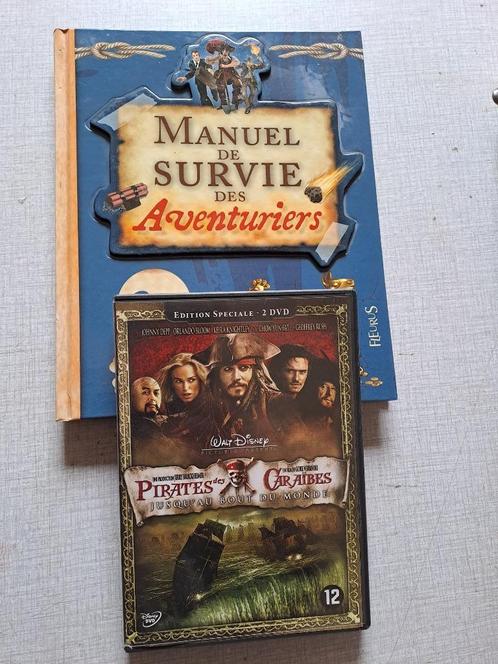 DVD Pirates des Caraïbes + Livre Manuel de survie, CD & DVD, DVD | Aventure, Comme neuf, Enlèvement ou Envoi