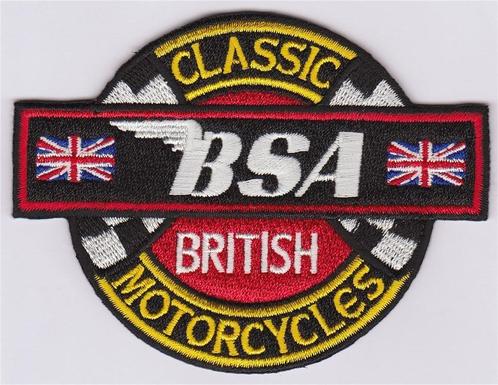 BSA Classic British motorcycles stoffen opstrijk patch emble, Motoren, Accessoires | Overige, Nieuw, Verzenden
