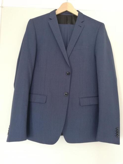 Nieuw blauw pak, Kleding | Heren, Kostuums en vesten, Zo goed als nieuw, Maat 48/50 (M), Blauw, Ophalen
