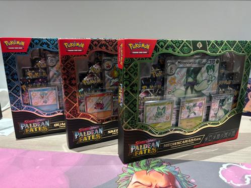 Paldean fates premium collection boxes, Hobby & Loisirs créatifs, Jeux de cartes à collectionner | Pokémon, Enlèvement ou Envoi