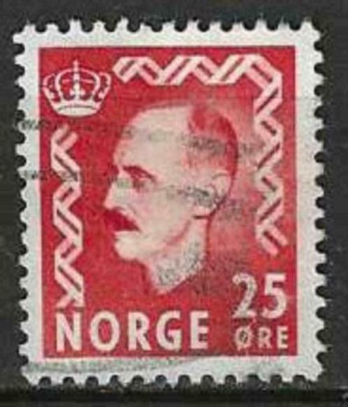 Noorwegen 1950/1952 - Yvert 325 - Koning Haakon VII (ST), Timbres & Monnaies, Timbres | Europe | Scandinavie, Affranchi, Norvège