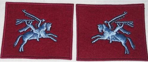 Set Pegasus L/R 1ste Para - Diest - ABL, Verzamelen, Militaria | Algemeen, Landmacht, Embleem of Badge, Ophalen of Verzenden