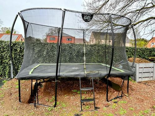 EXIT Silhouette trampoline 244x366cm - zwart, Enfants & Bébés, Jouets | Extérieur | Trampolines, Utilisé, Enlèvement
