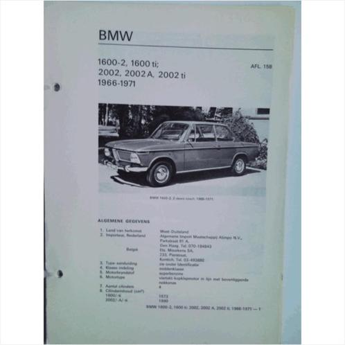 BMW 1600 2000 Vraagbaak losbladig 1966-1971 #3 Nederlands, Livres, Autos | Livres, Utilisé, BMW, Enlèvement ou Envoi
