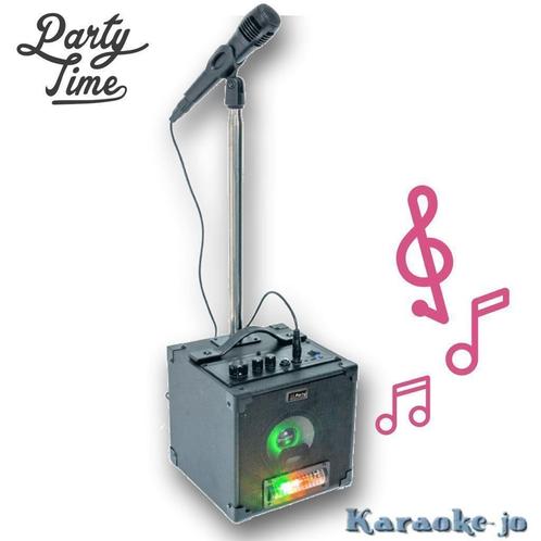 PARTY-SINGER Actieve karaoke set met Led verlichting, TV, Hi-fi & Vidéo, Appareil pour karaoké, Neuf, Autres types, Enlèvement ou Envoi