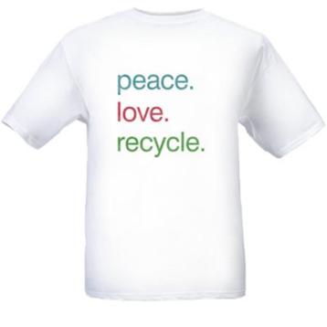 T-shirt / nieuw / peace-love-recycle
