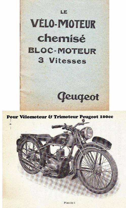 RTM  100 Peugeot & Triporteur 100 Peugeot en Français., Motos, Modes d'emploi & Notices d'utilisation, Envoi