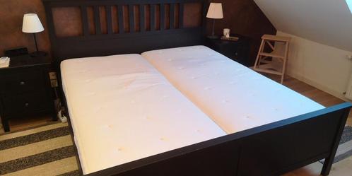 Lit Ikea Hemnes 180*200 cm, complet., Maison & Meubles, Chambre à coucher | Chambres à coucher complètes, Comme neuf, Enlèvement