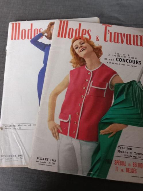 Modes Travaux 1962, Collections, Revues, Journaux & Coupures, Journal ou Magazine, 1960 à 1980, Enlèvement ou Envoi