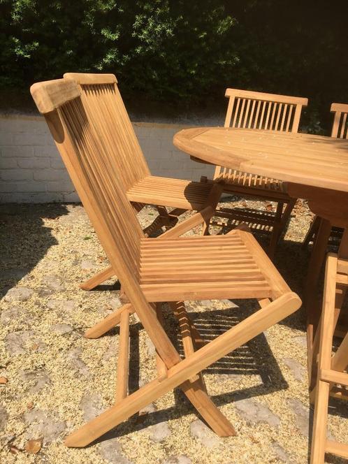 Teck neuf huilé: chaises en teck huilés pliantes (42€ à 55€), Tuin en Terras, Tuinstoelen, Nieuw, Teakhout, Inklapbaar, Ophalen