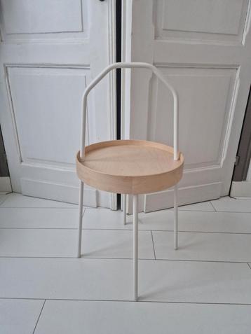 Table BURVIK IKEA blanche 38 cm