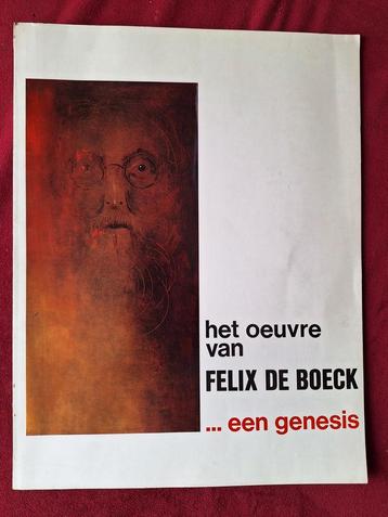 Oevre cataloog Felix DE BOECK, vernissage in1970,gesigneerd