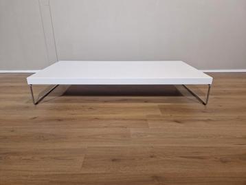 Table basse Harvink, blanche, design, rectangulaire 