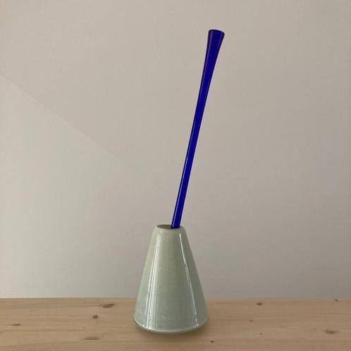 Soliflore géant de Henry Dean en verre de Murano, années 90, Maison & Meubles, Accessoires pour la Maison | Vases, Bleu, Verre