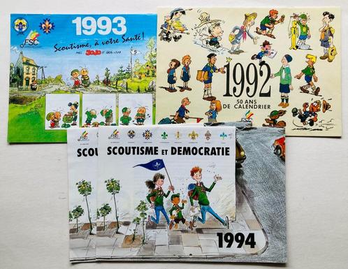 calendriers des scouts 1992 - 1993 - 1994 NEUFS, Collections, Scoutisme, Neuf, Autres types, Enlèvement ou Envoi