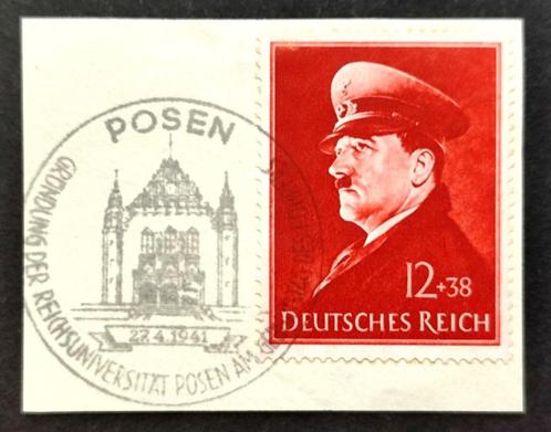 Dt.Reich: 52sste verjaardag A.Hitler 1941 op fragment, Timbres & Monnaies, Timbres | Europe | Allemagne, Affranchi, Autres périodes