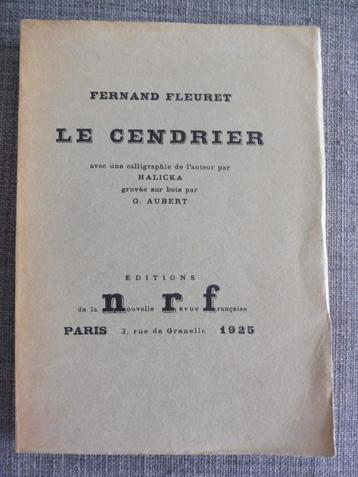 Fernand Fleuret - Le cendrier avec une calligraphie de l'aut
