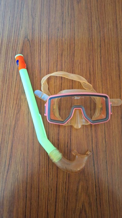 Set duikbril met snorkel maat M voor kinderen, Watersport en Boten, Duiken, Gebruikt, Duikbril of Snorkel, Ophalen of Verzenden