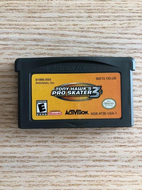 Tony Hawk's Pro Skater 3 (Nintendo Game Boy Advance), Consoles de jeu & Jeux vidéo, Jeux | Nintendo Game Boy, Comme neuf, Sport