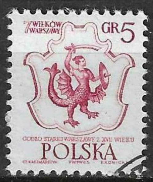 Polen 1965 - Yvert 1449 - 700 Jaar Warschau (ST), Timbres & Monnaies, Timbres | Europe | Autre, Affranchi, Pologne, Envoi