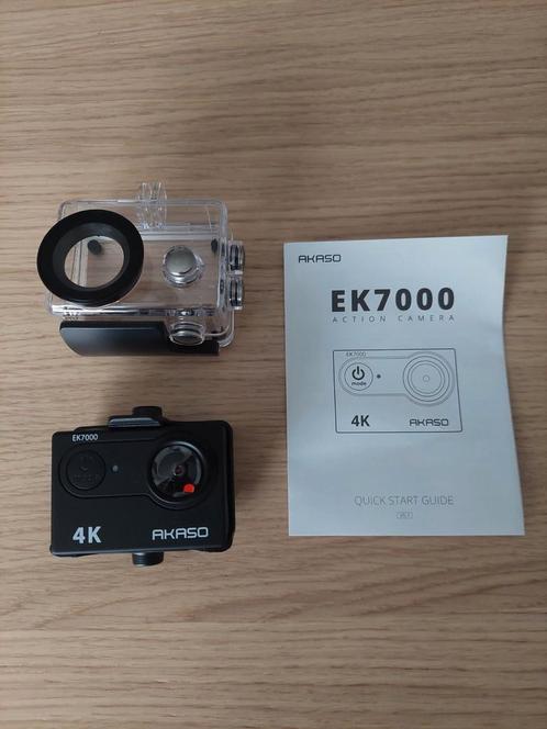 Akaso EK7000 Caméra Sport 4k, Audio, Tv en Foto, Fotografie | Accu's en Batterijen, Zo goed als nieuw, Ophalen