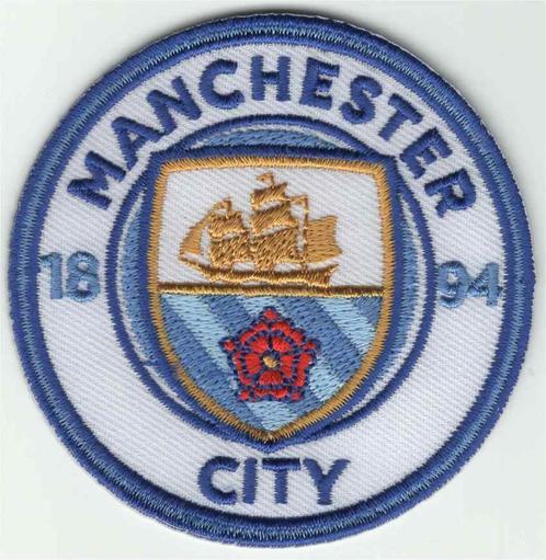 Manchester City stoffen opstrijk patch embleem, Collections, Articles de Sport & Football, Neuf, Envoi