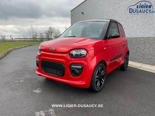 Microcar M-Go 6 Must Dci avec clim et direction assistée, Auto's, Aixam, Bedrijf, Te koop, Diesel, Automaat, Rood, Stof, Voorwielaandrijving