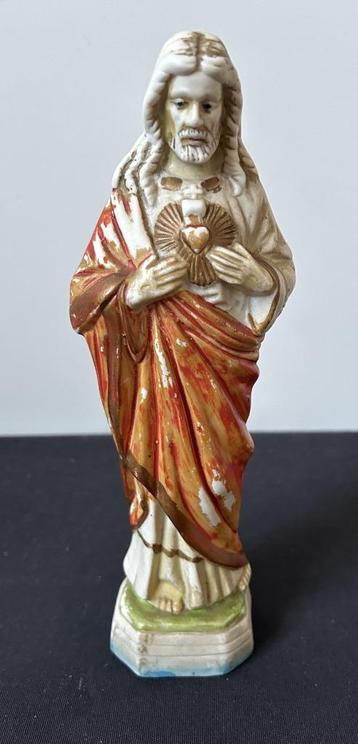 Statue du Sacré-Cœur - 22,50 cm - Bisquit