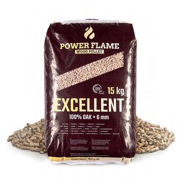 Houtpellets Power Flame Excellent 100% EIK - DINPLUS -Lente 