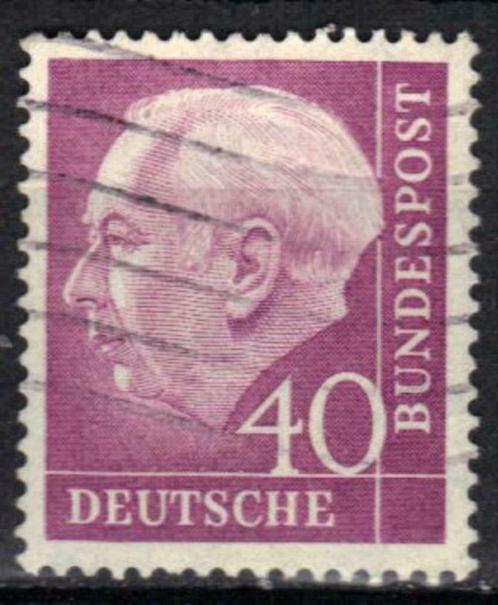 Duitsland Bundespost 1953-1954 - Yvert 71 - Heuss (ST), Timbres & Monnaies, Timbres | Europe | Allemagne, Affranchi, Envoi