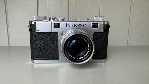 Nikon S + Nikkor-H.C 1:2 f=5cm, TV, Hi-fi & Vidéo, Appareils photo analogiques, Utilisé, Compact, Nikon, Enlèvement ou Envoi