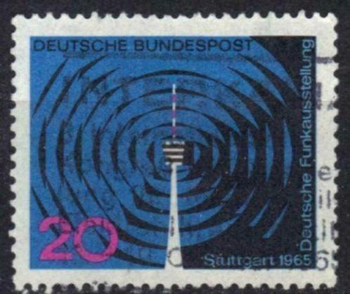 Duitsland Bundespost 1965 - Yvert 348 - Radio en Televi (ST), Timbres & Monnaies, Timbres | Europe | Allemagne, Affranchi, Envoi