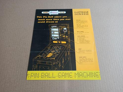Flyer/ Folder: Recel Poker Plus (1977) Flipperkast, Collections, Machines | Flipper (jeu), Enlèvement ou Envoi