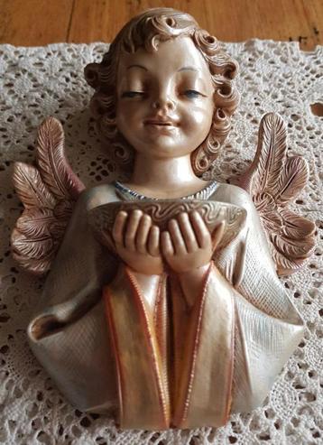 Vintage Fontanini engel, nr 166, goud tinten, KERST
