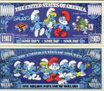 USA 1 million $ bankbiljet The Smurfs (Hanna-Barbera) - UNC, Verzenden, Noord-Amerika, Los biljet