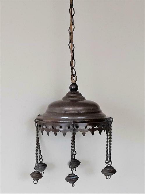 Antieke koperen hanglamp - Oosters (Ottomaans), Antiquités & Art, Antiquités | Éclairage, Enlèvement ou Envoi