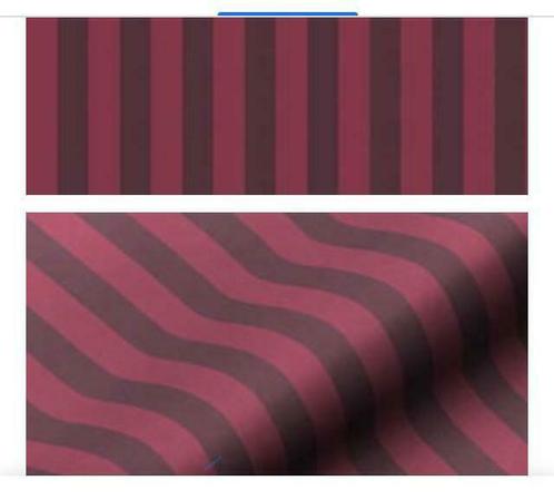 Tissu de draperie rayé bordeaux NOUVEAU!, Maison & Meubles, Ameublement | Rideaux & Stores à lamelles, Neuf, 200 cm ou plus, Autres couleurs