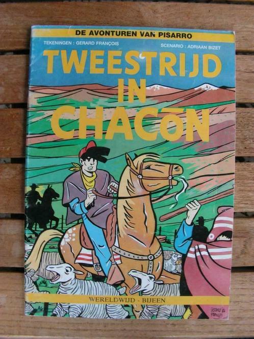 Vintage strip Pisarro – Tweestrijd in Chacon, Livres, BD, Comme neuf, Une BD, Enlèvement ou Envoi
