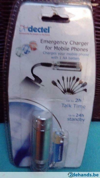 Chargeur d'urgence pour téléphone portable, Télécoms, Téléphonie mobile | Chargeurs pour téléphone, Comme neuf, Autres marques