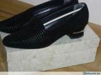 Mooie zwarte daim damesschoenen maat 38, Verzenden, Zo goed als nieuw