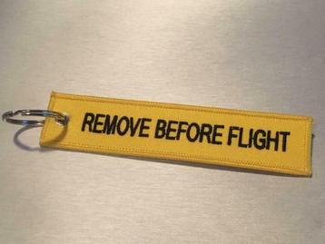 Uitverkoop :  Remove Before Flight Sleutelhanger Geel, Envoi, Neuf, Transport