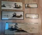 5 Chinese antieke schilderwerkjes, Antiek en Kunst, Ophalen of Verzenden